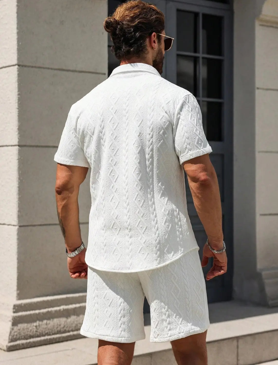 Men’s Shirt Casual Loose Short Sleeves Shorts
