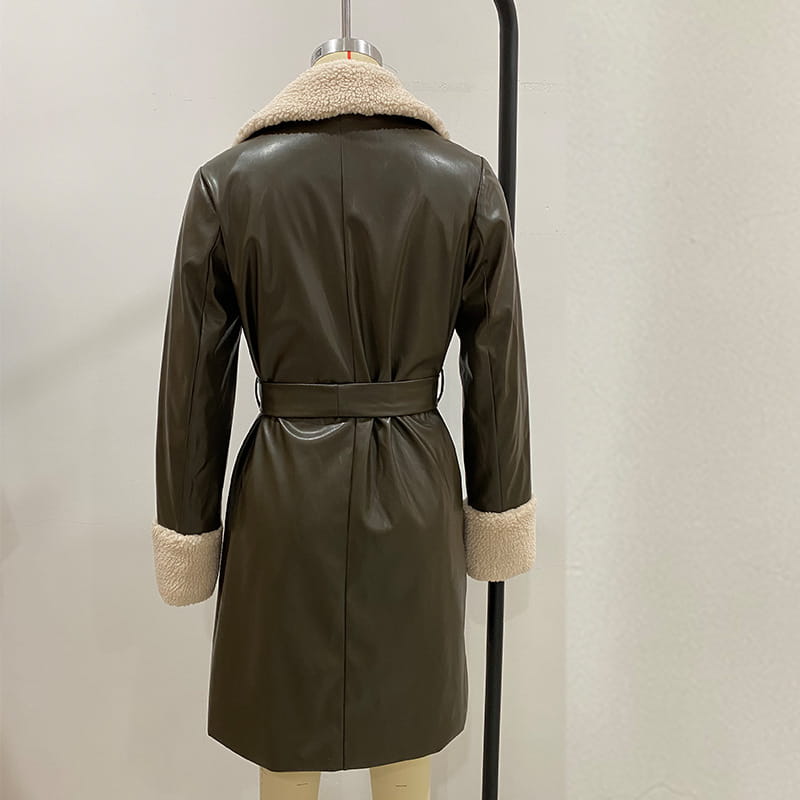 PU Wool Cake Velvet Super Warm Jacket