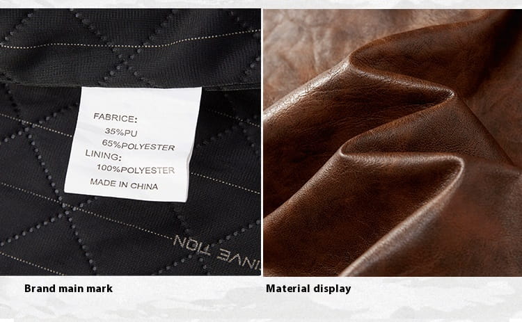 Personalized Trendy Pocket Pu Leather Coat Trendy Men Leather Jacket
