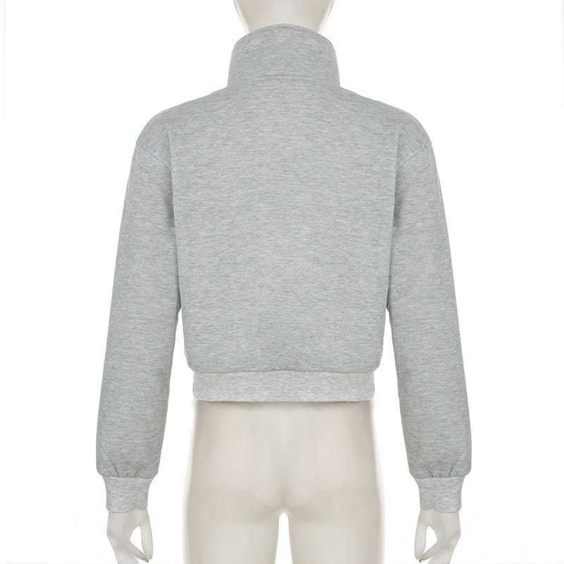 New Pure Color Slimming Loose Short Hot Girl Turtleneck Coat