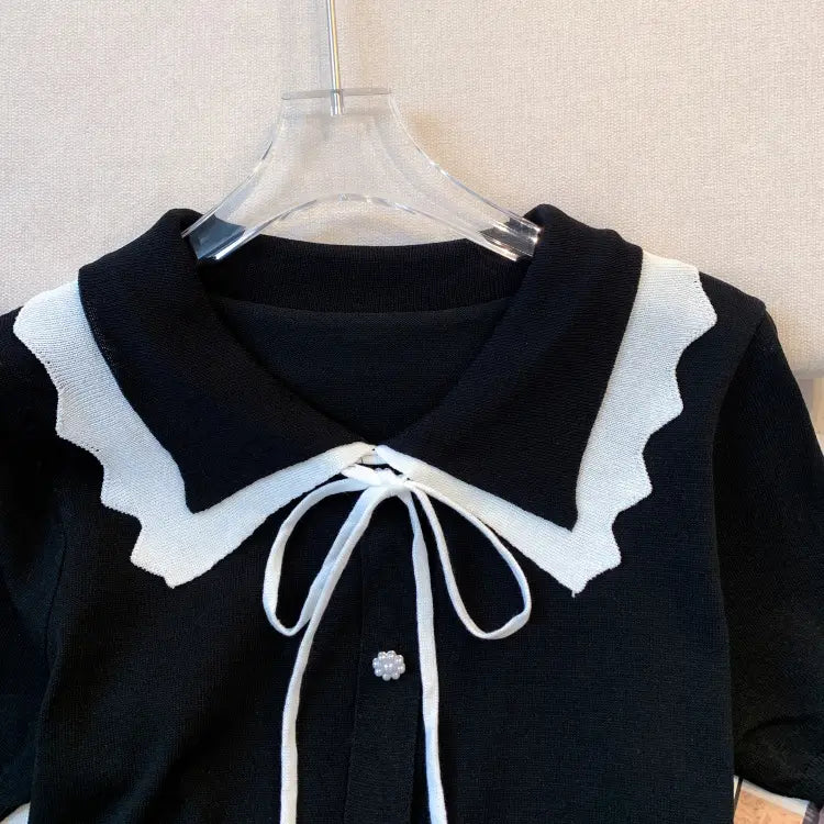 Women’s Design Short Sleeve Bow T-shirt