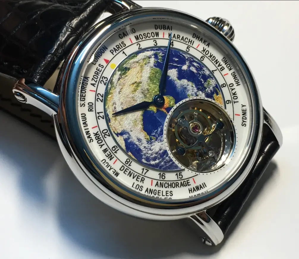 Tourbillon Time Machine Mechanical Movement Luxury Watch