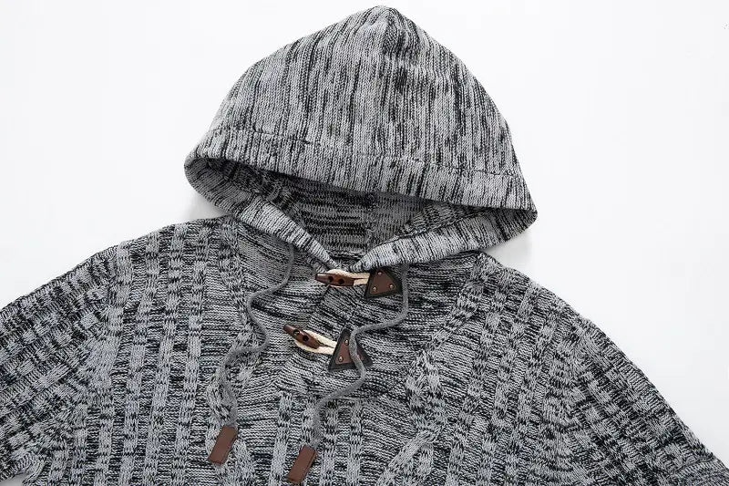 Horn Button Slim Fit Men’s Sweater