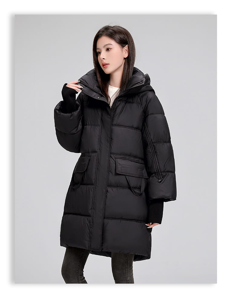 Mid-length Cotton Clothing Slimming Thickened Windproof And Warm