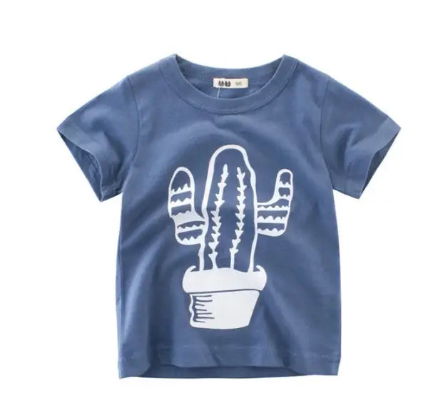 Children’s Wear Summer New Korean Children’s Boys Cotton T-shirt Men’s Treasure In Children’s Short Sleeves