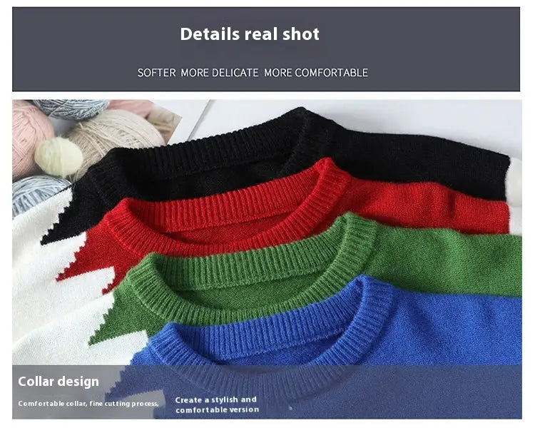 Fashion Round Neck Warm Men’s Sweater