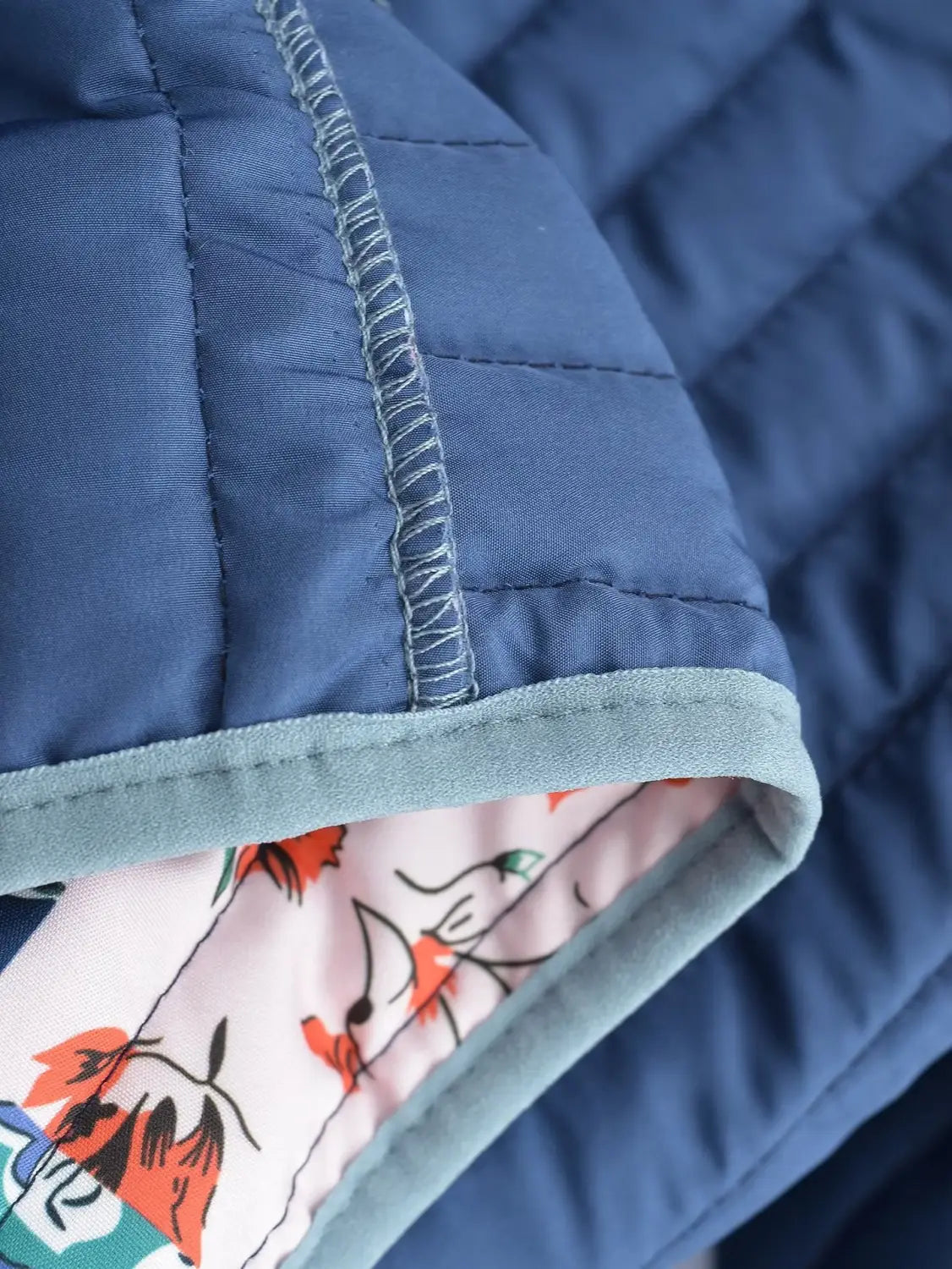 Women’s Fashionable Printed Loose Leisure Short Cotton-padded Coat