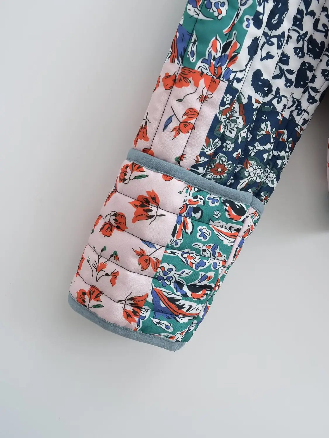 Women’s Fashionable Printed Loose Leisure Short Cotton-padded Coat