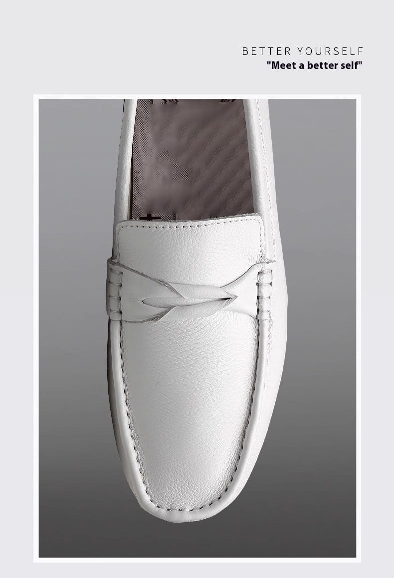 Genuine Leather Slip-on Lofter Peas Casual Shoes Men