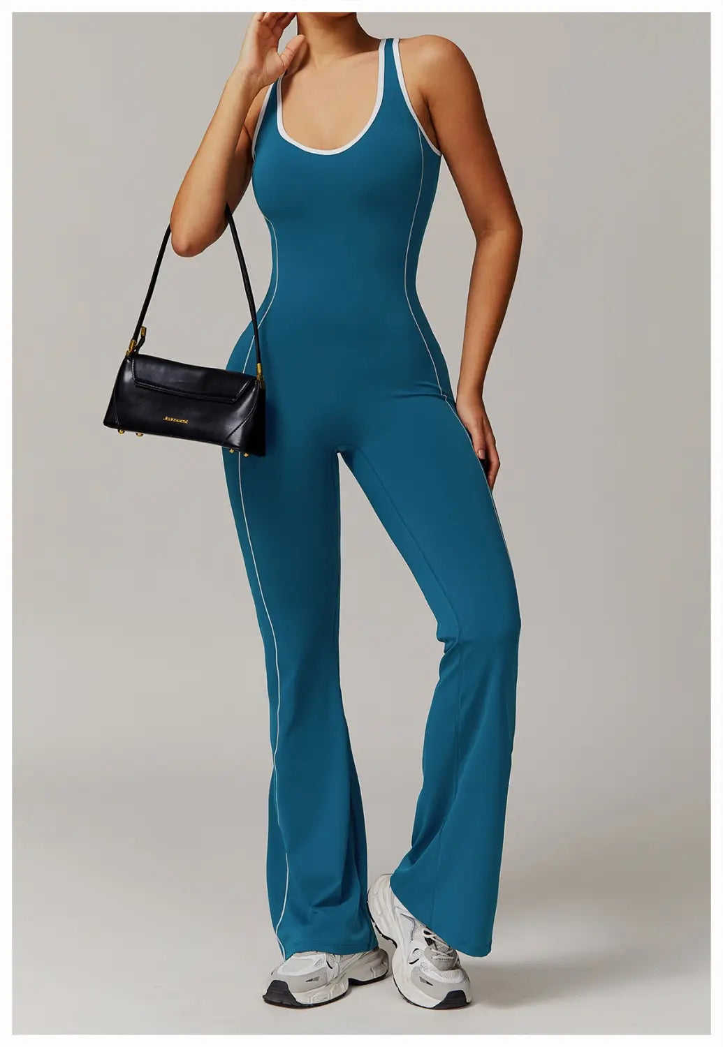 European And American Hollow Beauty Back Yoga Clothes Dance Sports Jumpsuit