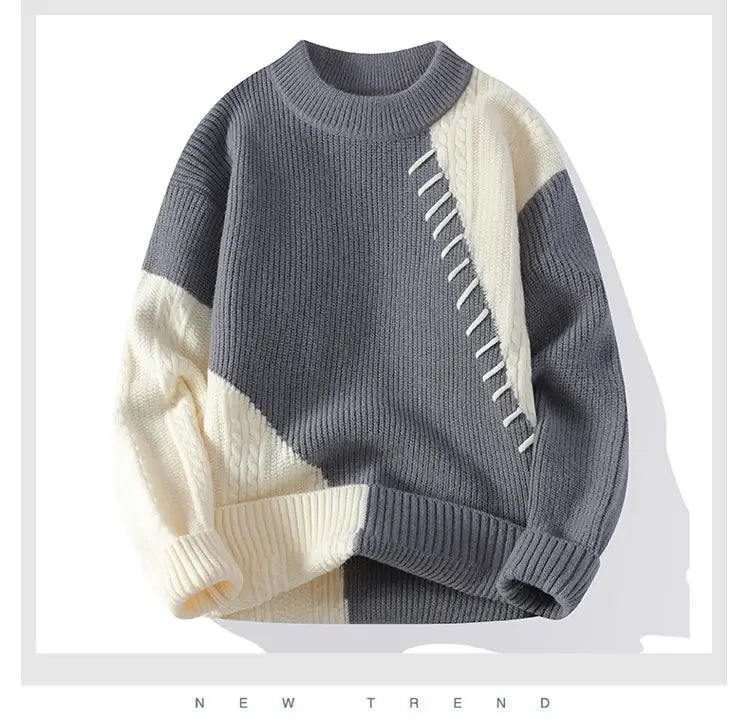 Matching Comfortable Loose Round Neck Sweater