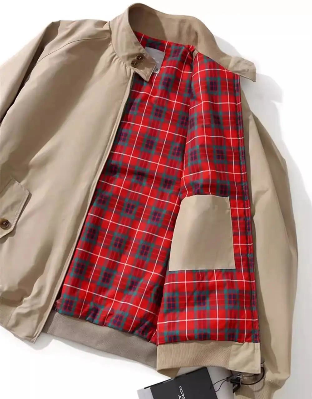 American Retro Tough Guy Flight Jacket Stand Collar Coat For Men