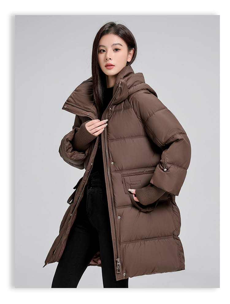 Mid-length Cotton Clothing Slimming Thickened Windproof And Warm