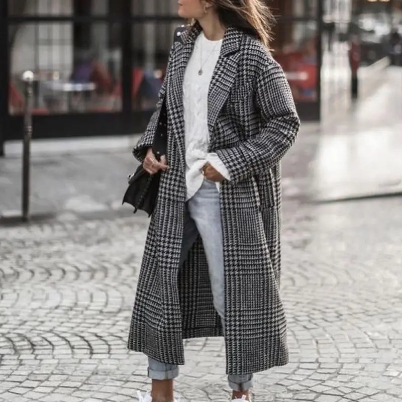 Women’s Printed Dragon And Phoenix Woolen Coat