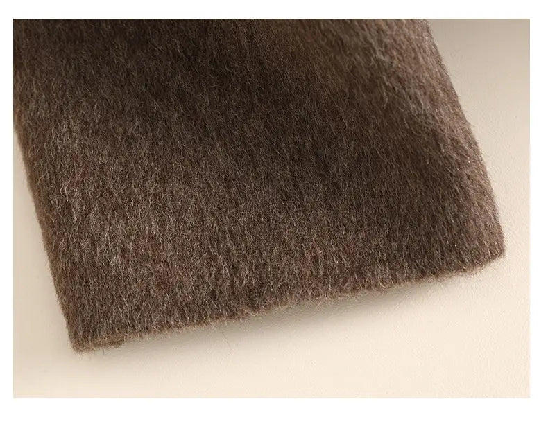 Double-sided Wool Overcoat Women’s Mid-length Woolen Coat