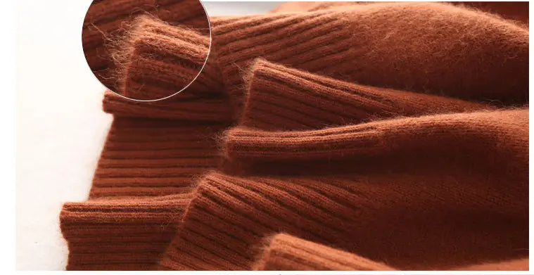 Men Autumn Winter High Neck Cashmere Sweater