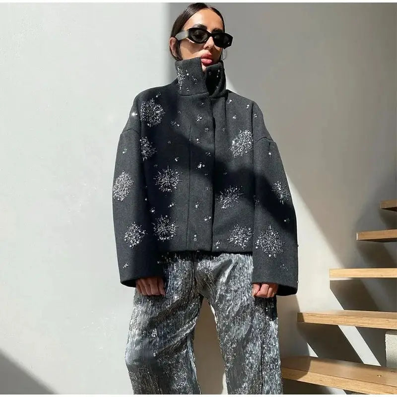 Autumn And Winter Women’s Jacket Personality Street Loose