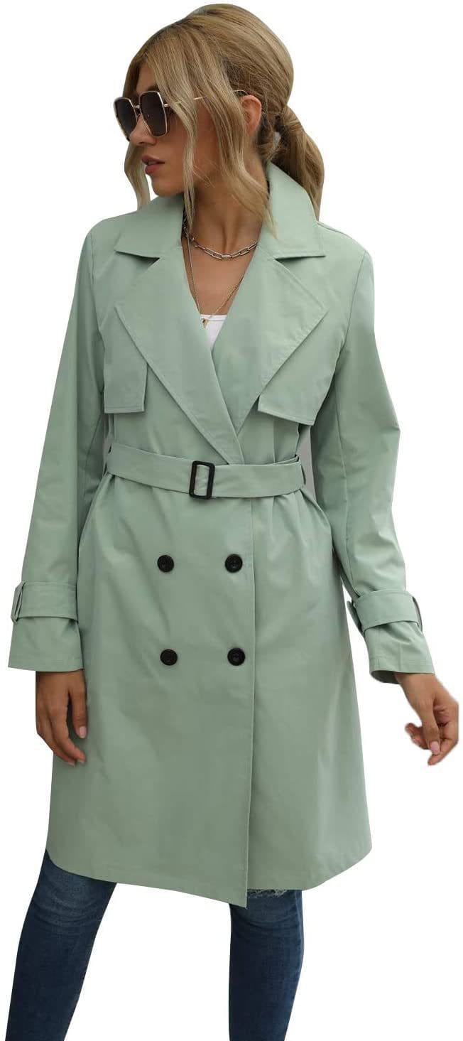 European And American Autumn Women’s Double Breasted Fashion Casual Trench Coat