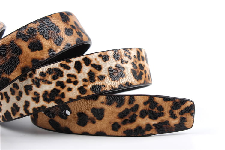 Women’s Leopard Leather Belt