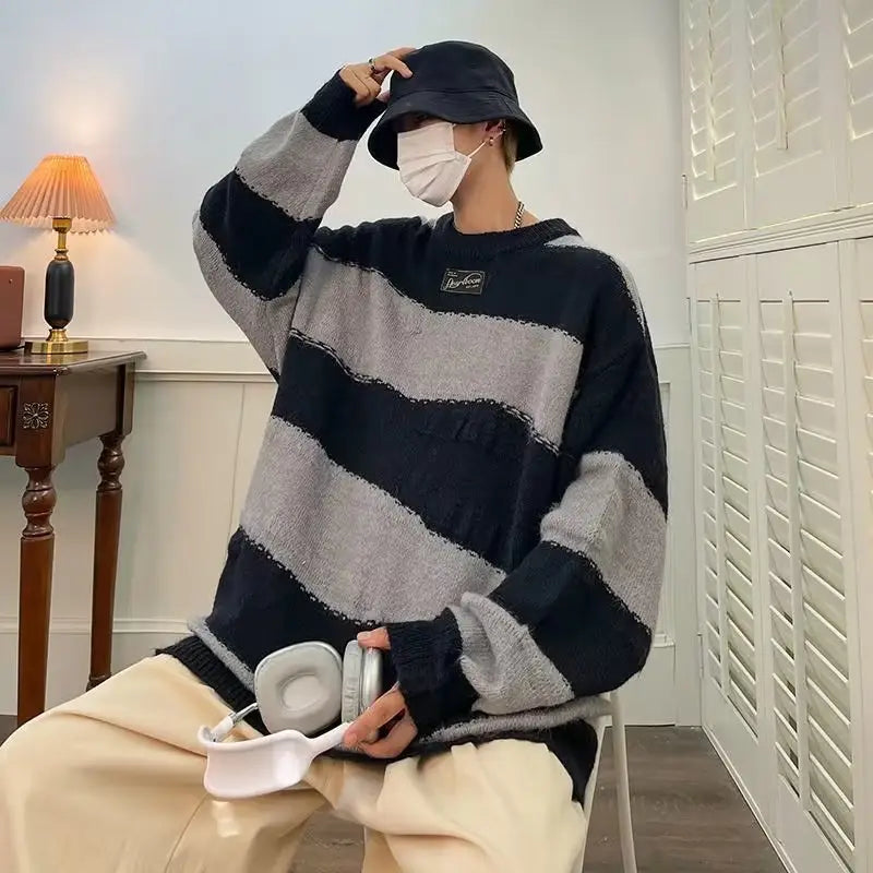 Simple All-match Round Neck Pullover Sweater