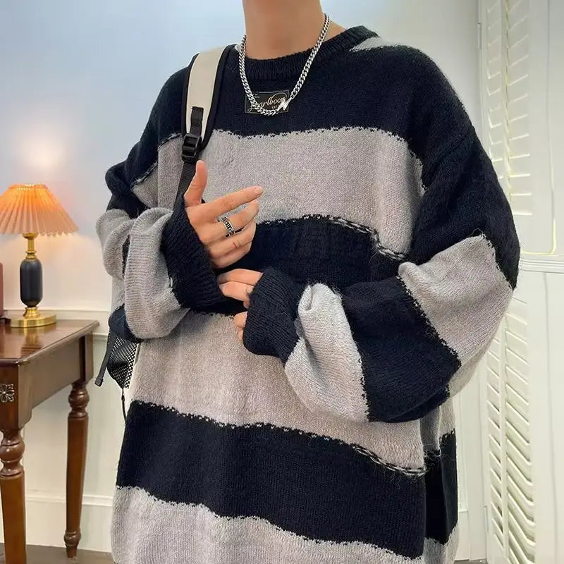 Simple All-match Round Neck Pullover Sweater