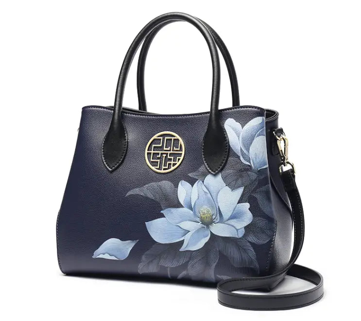 Women’s New Stylish Leather Handbag Fashion Chinese Style