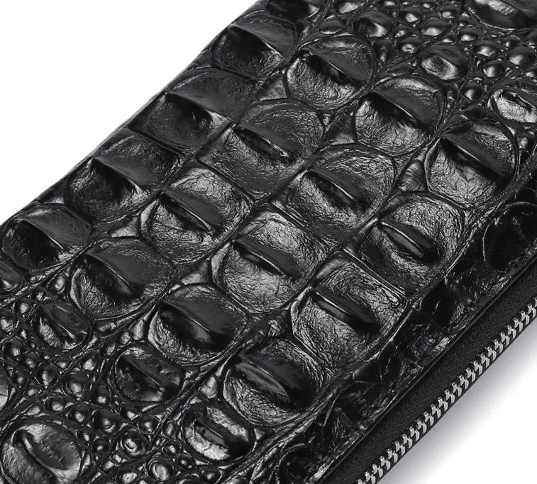 Skin Bone Leather Wallet Men’s Long Hand