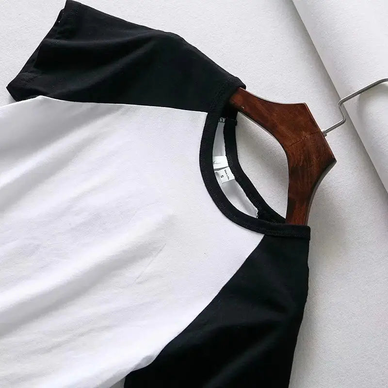 Fashion Letter Pattern Printed Short Top Navel T-shirt
