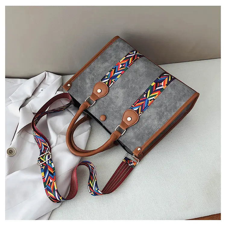 Unleash Luxury Cowhide Shoulder Strap Style