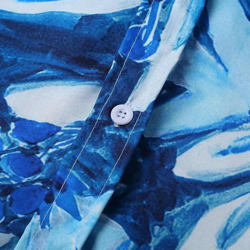 Men’s Summer Niche Design Loose Plus Size Casual Shirt
