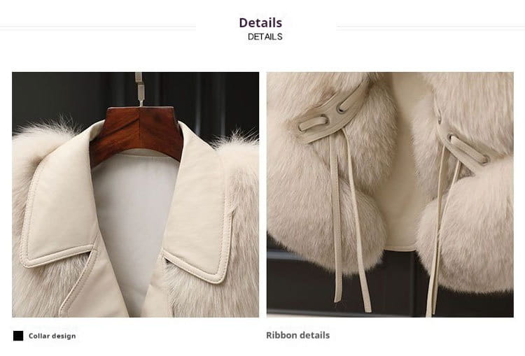Fur Vests Coat Short Fox Vest