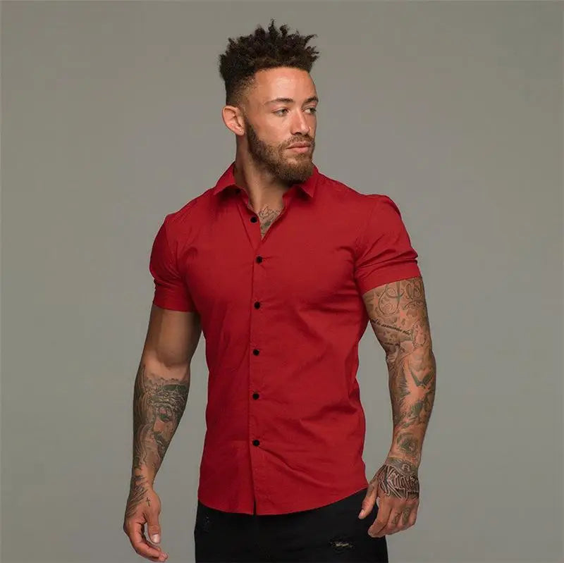 Muscle Men’s Fitness Shirt Short Sleeve