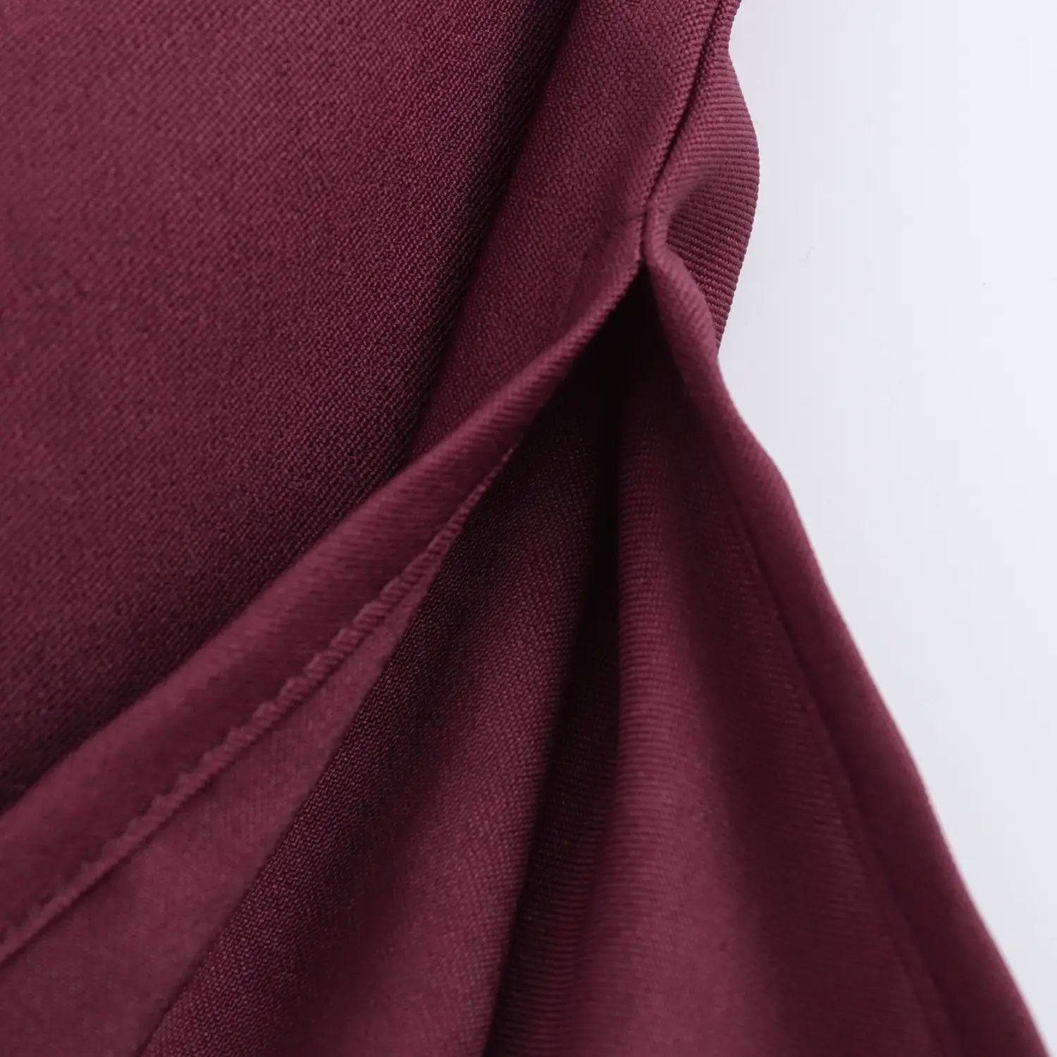 Beveled Pleated Decorative Padded Shoulder Top
