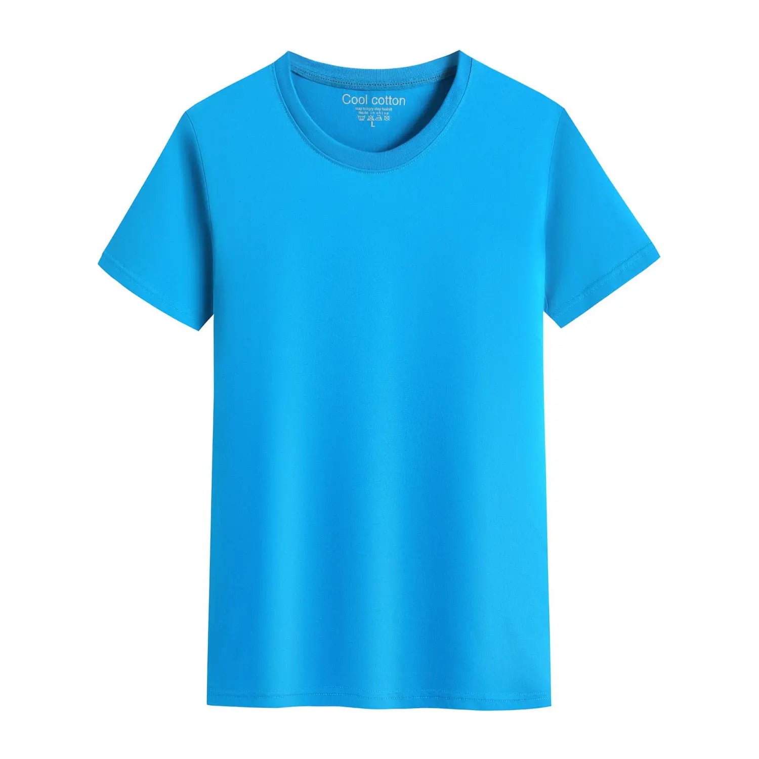 Men’s And Women’s Same Summer Pure Cotton Round Neck T-shirt