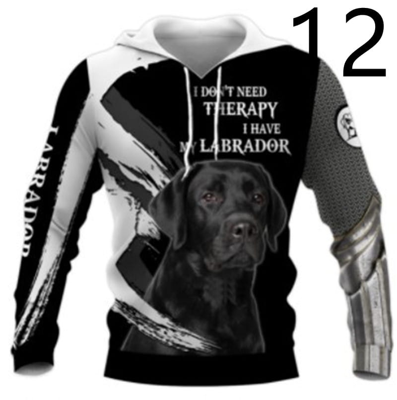 Thin 3D Digital Printing Hooded Sweatshirt