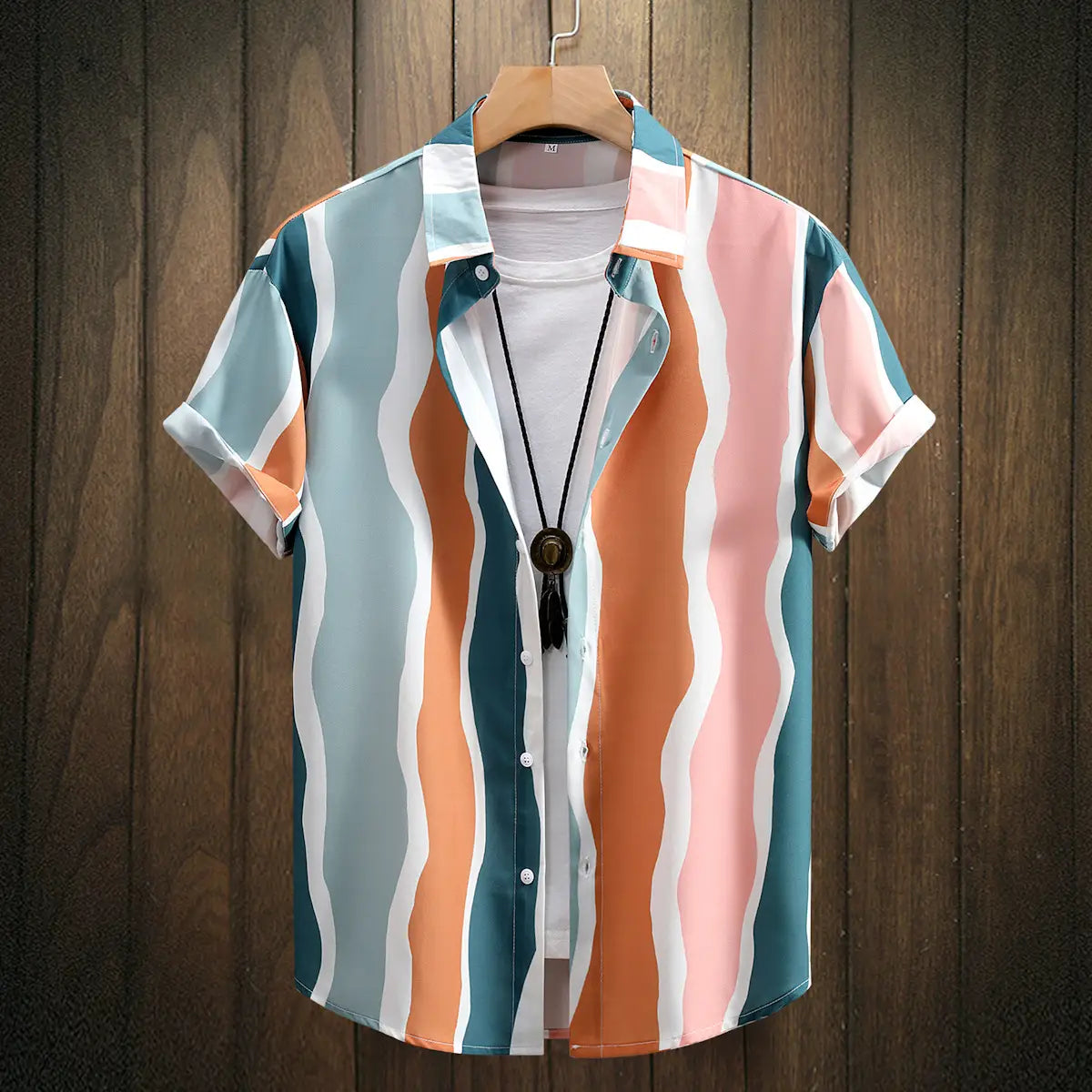 Fashion Digital Printing Men’s Short Sleeve Shirt
