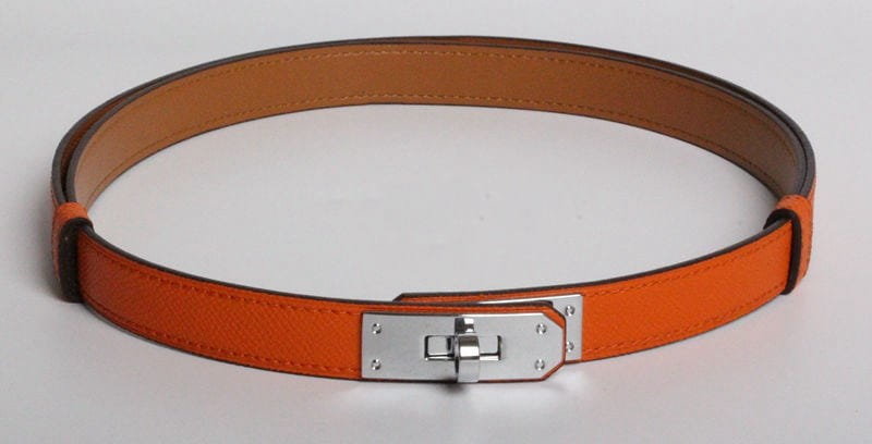 H home new kelly leather thin belt