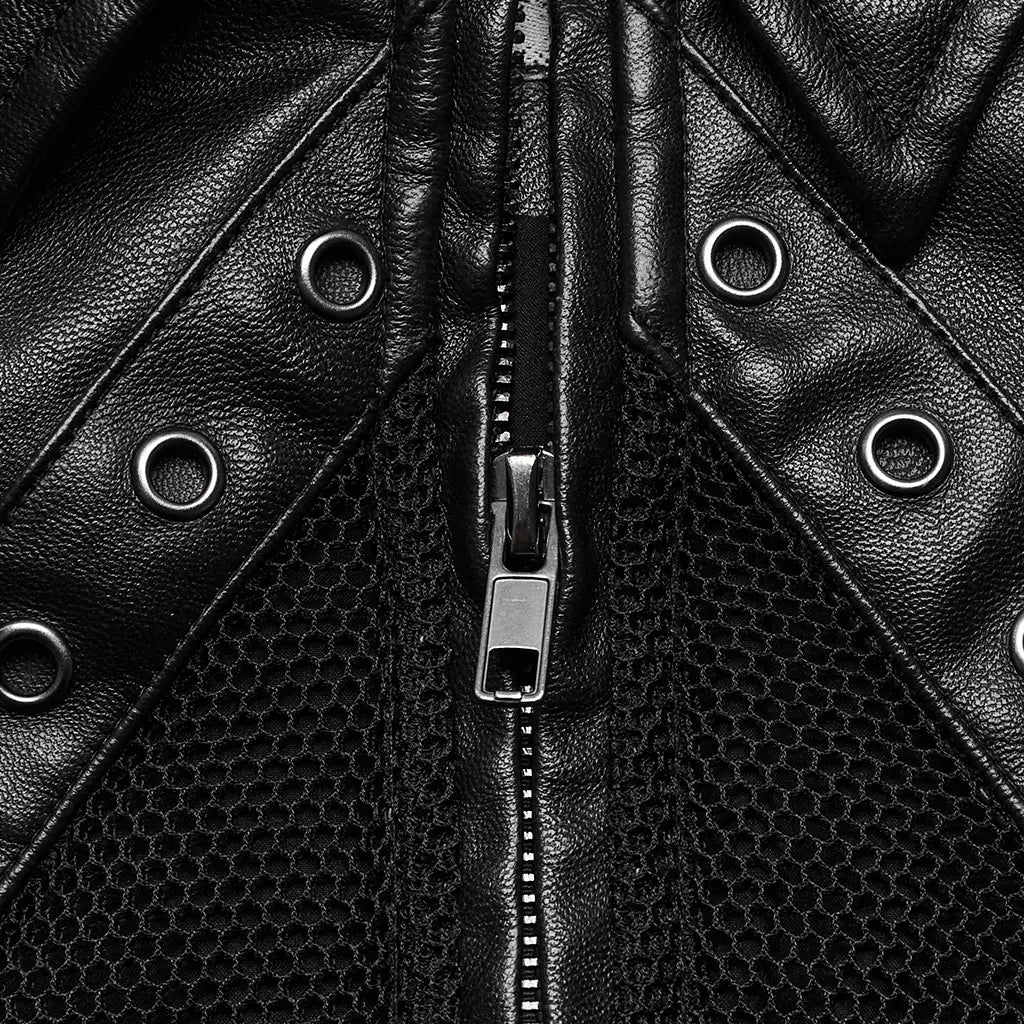 Women’s Dark Sweet Cool Short Leather Coat