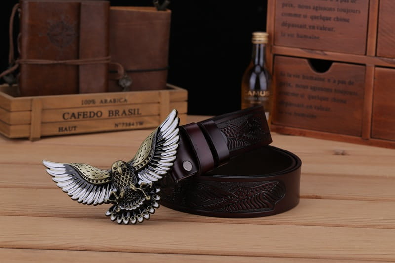 Western Men’s Leather Personality Belt