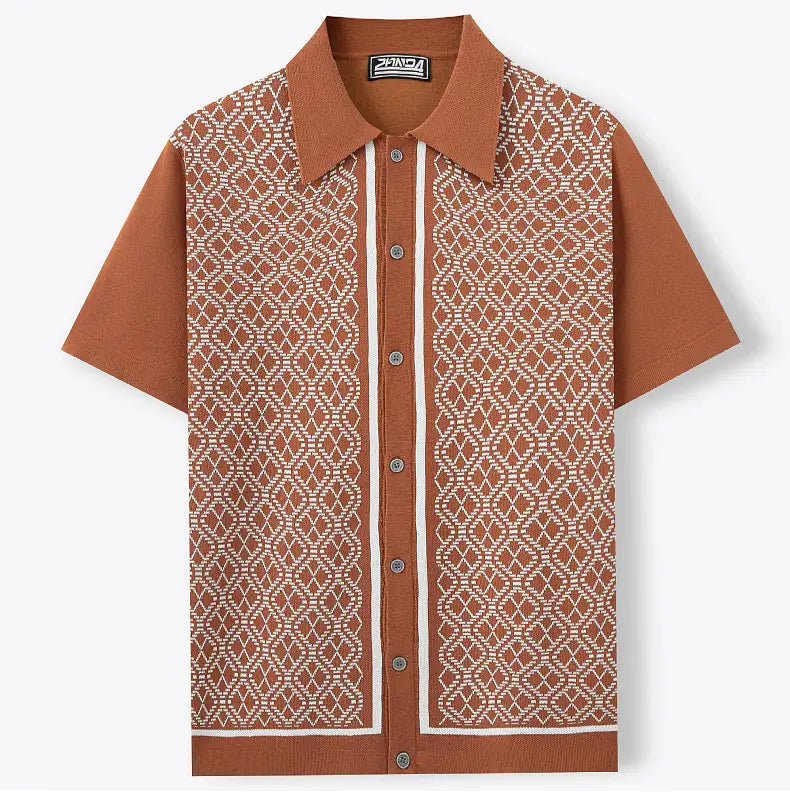 European And American Style Men’s Casual Jacquard Sweater
