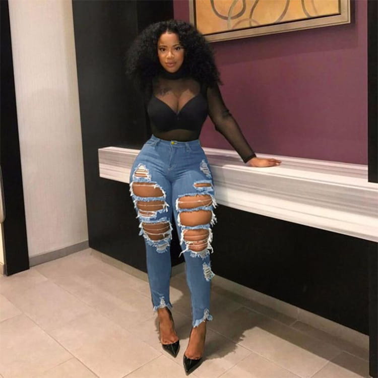 Women’s Beggar Denim Skinny Pants