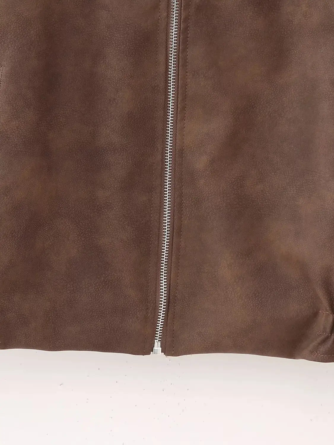 European And American Street Fashion Casual Artificial Leather Jacket Coat