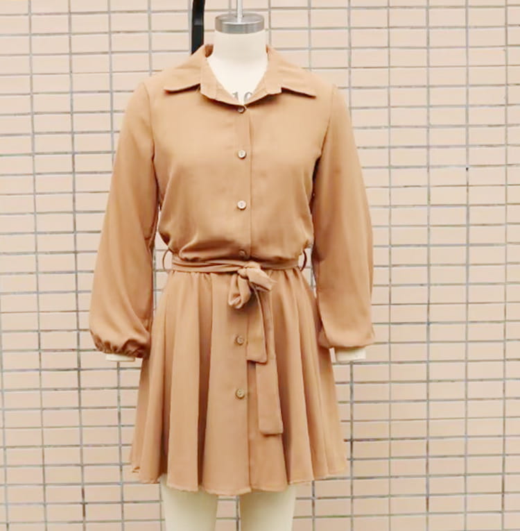 Autumn Leisure Women’s Clothing Blouse Collar Long Sleeve Loose Casual Jumpsuit