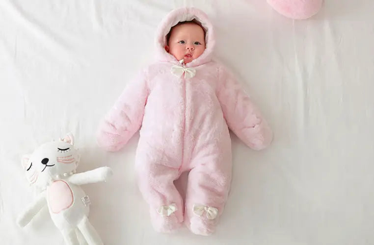 New Baby And Toddler Jumpsuit Thickened Children’s Coral Fleece