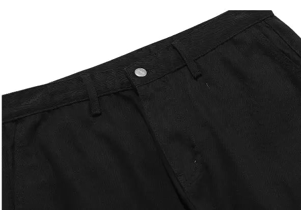 Multi-pocket Double Zipper Pocket Overalls Men’s Slim High Street