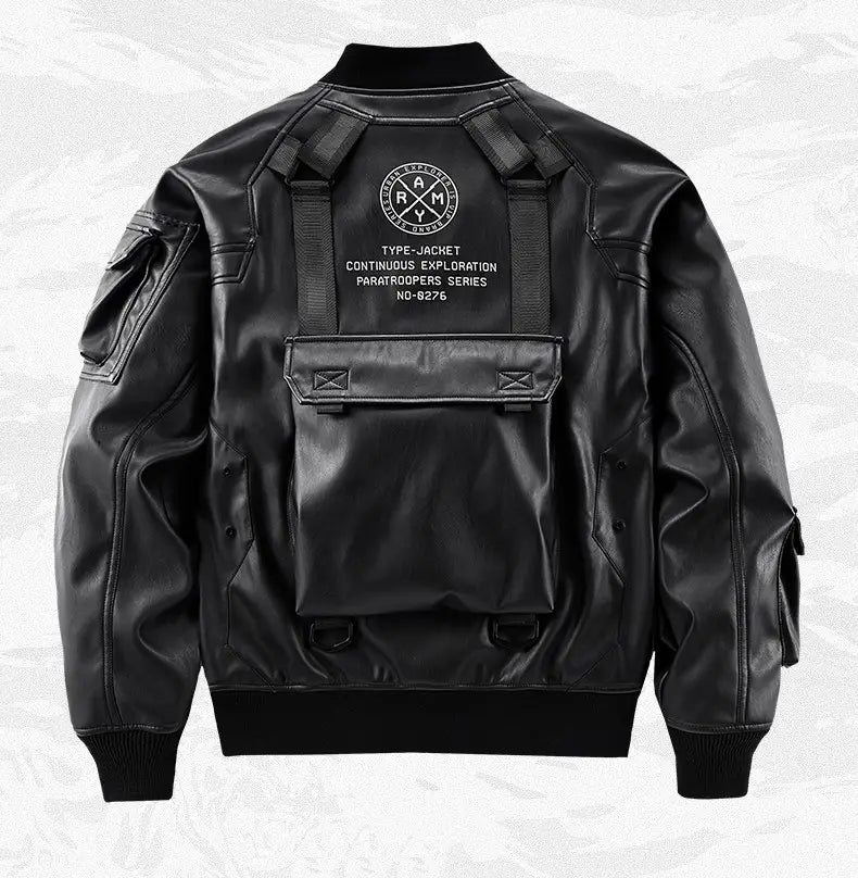 Leather Men’s Functional Work Coat