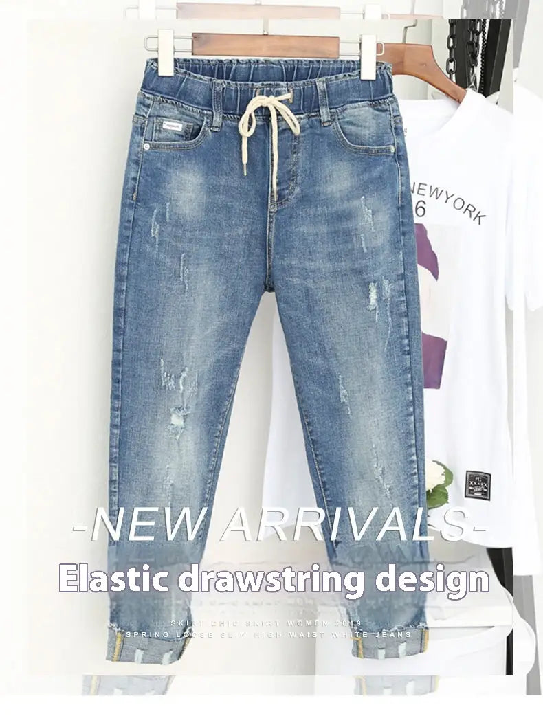 Oversized Jeans Women’s Loose High Waist Harem Pants