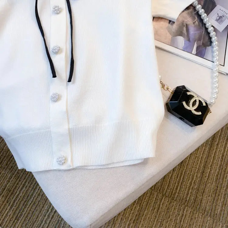 Women’s Design Short Sleeve Bow T-shirt