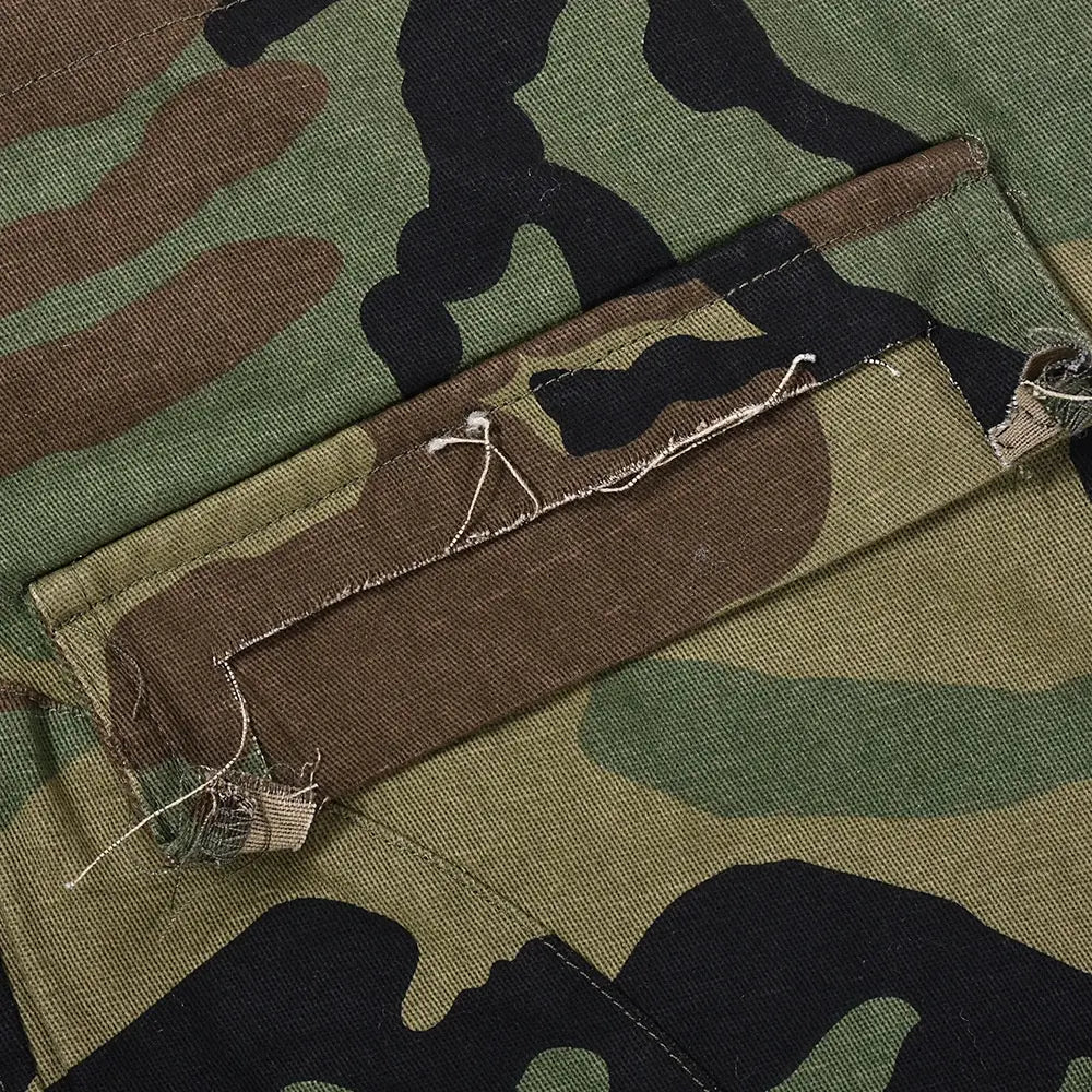 Autumn New Fashion Full Open Skirt Skirt Camouflage Skirt