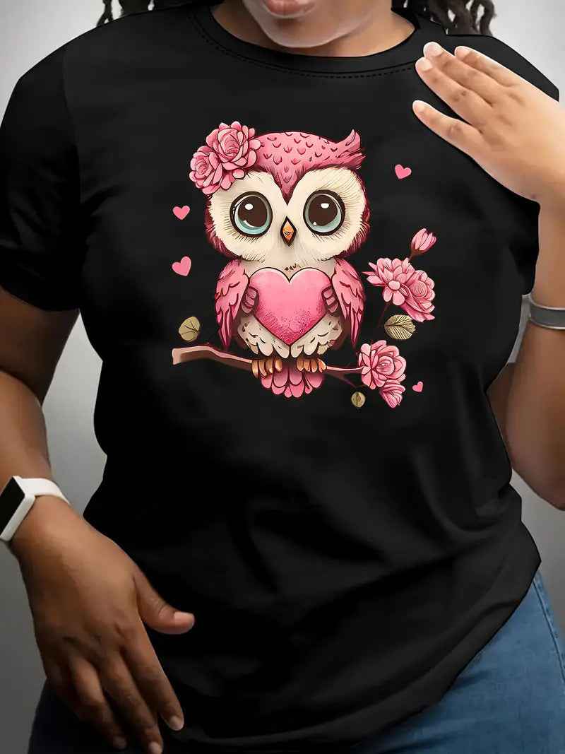 European And American Valentine’s Day Love Round Neck Women’s Top - HS28 / S